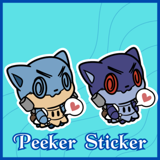 Blastkyu Peeker Sticker