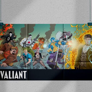 Valiant Heroes X-Men Homage poster