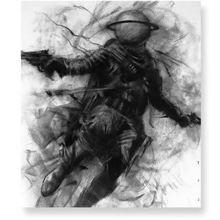 Sonic Saturn Original Art by Mad Charcoal
