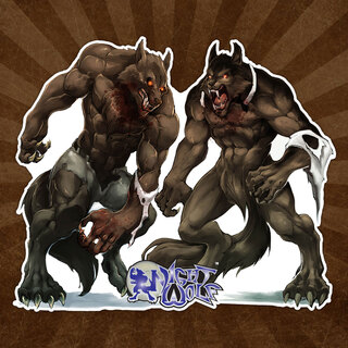 Werewolves 4x3" Die Cut Sticker