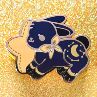 Constellation Plush Bunny Pin