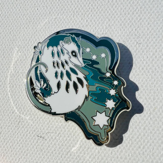 Nocturnal Nouveau Pin | Aurora Borealis Opossum