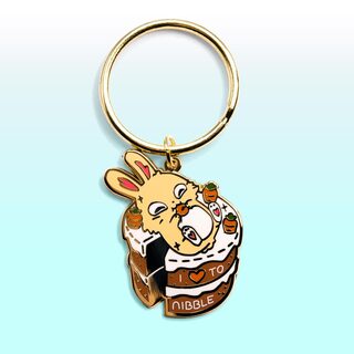 Keychain Carrot Cake Bunny