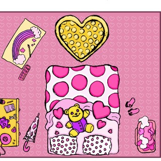 Garbage Day Neoprene Girl's Room Playmat (9.5 x 8.5 Inches)