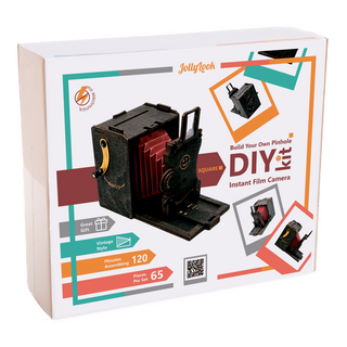 Jollylook SQUARE Pinhole DIY camera kit (Stained Brown)