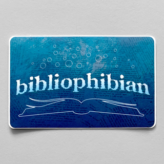 STICKER: Bibliophibian (Blue)