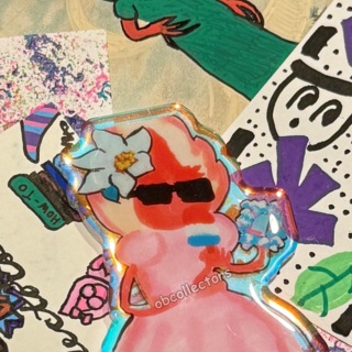 Summertime Girlie Acrylic Pin