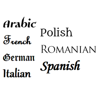 Translated edition -- multiple titles and languages!