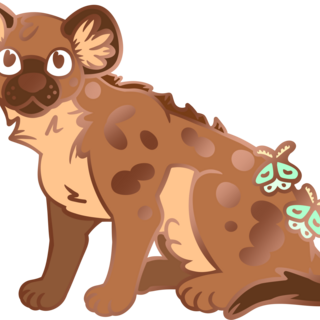 Spots Hyena pin