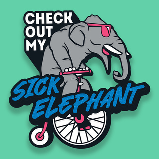 A LA CARTE PIN: Check Out My Sick Elephant