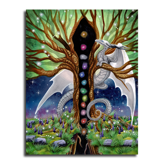 Chakra Dragons Cover 8.5 x 11 Print