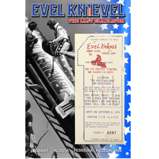 Evel Knievel #1 - Snake River Canyon Jump Ticket Variant (Ed of 25)