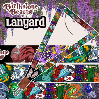 Birthstone Beast Lanyard