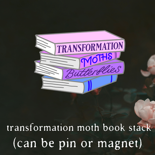 Knick knack- Bookstack- transformation moth