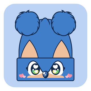 BFF Beanie Hat - Blue Hedgehog