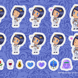 Sticker Sheet: PPP Bruno Bucciarati