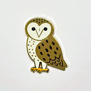 FORK 1.5" Enamel Pin - Barn Owl