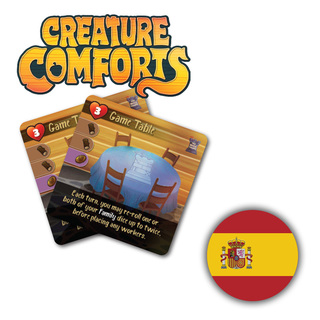 Spanish Creature Comforts Dice Tower Promo Cards