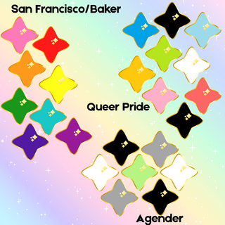 6+ Stripe Flag Mini Pin Set