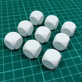 accessories: Blank dice - pack: 9