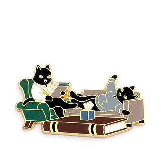 Psychology Cat Pin