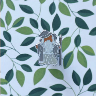 Grey Whiz Gingerbread Enamel Pin