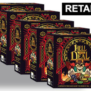 RETAIL 1 Case of 5 Hell of a Deal games & Foil Poker deck 2-packs (Case of 5)