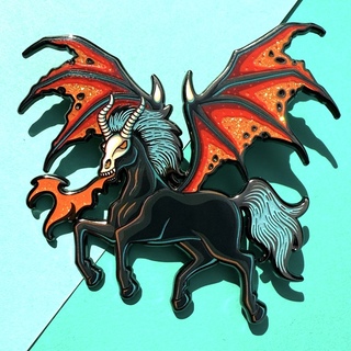 Deathmare 3" XL Glitter pin (LE Numbered 1-50)