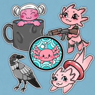 Axolotl Sticker
