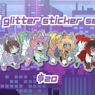 Glitter Sticker Set