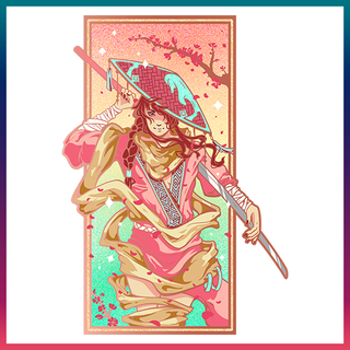 "Sakura Samurai" Enamel Pin (𝗦𝘂𝗻𝗿𝗶𝘀𝗲 𝗩𝗮𝗿𝗶𝗮𝗻𝘁)