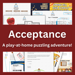 Acceptance - Play-at-home puzzling mystery!