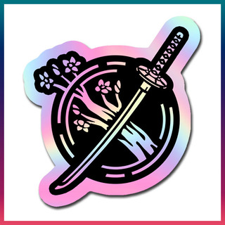 Holographic Katana Sticker