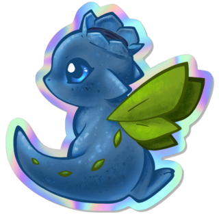 Blueberry Dragon Sticker