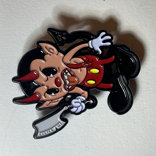 Cartoon Creepies Red Devil w/ Razor 2" Soft Enamel pin