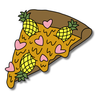 Pineapple Lover Pizza Pin