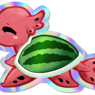 Watermelon Dragon Sticker