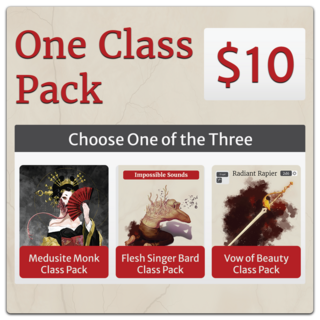One Class Pack of Your Choice
