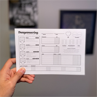 Physical Character Sheet Pad