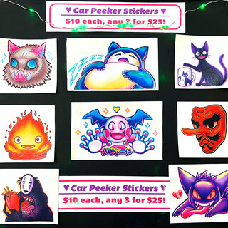 1 Car Peeker Sticker for $10