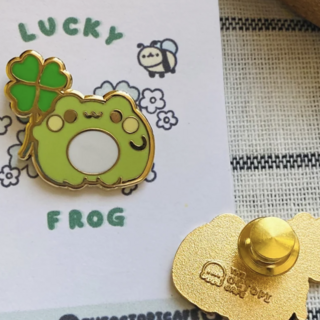 Lucky Frog pin