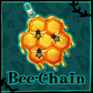 Bee-Chain Shaker Charm