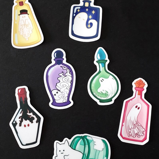 Bottled Ghosts Sticker