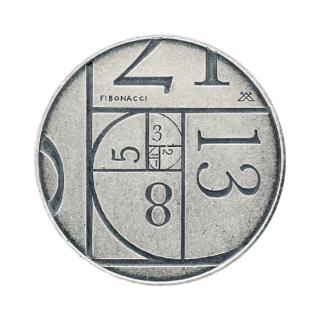 One Silver Fibonacci Coin (.999 Solid Silver)