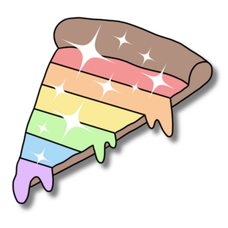 Pride Pizza Pin