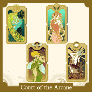 Court of the Arcane - Full Atomic Tarot Enamel Pin Set [4]