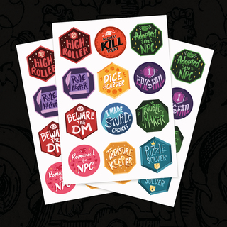 Achievement Badge Sticker Sheet