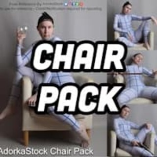 Premium Pack: Chair - Sitting Poses for Artist Drawing Reference