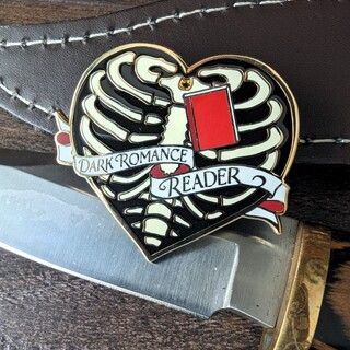 dark romance enamel pin