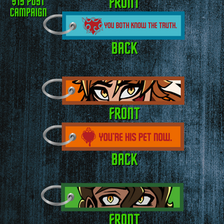 Embroidered Jet Tag Keychain